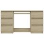 Writing Desk Sonoma Oak 140x50x77 cm Chipboard Image 5