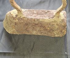 Beautiful Old Large Antique Flat Iron, also known as a sad iron due to the old English definition of sad meaning heavy