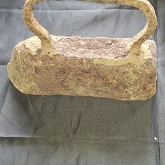 Beautiful Old Large Antique Flat Iron, also known as a sad iron due to the old English definition of sad meaning heavy