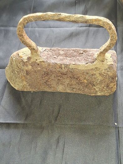 Beautiful Old Large Antique Flat Iron, also known as a sad iron due to the old English definition of sad meaning heavy