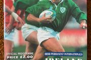 Very Rare 1996 Ireland v Wales - Five Nations Championship Programme