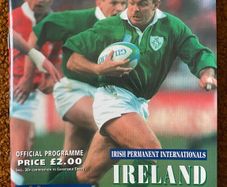 Very Rare 1996 Ireland v Wales - Five Nations Championship Programme