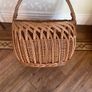 Vintage Traditional  Hand woven Wicker Basket Image 7