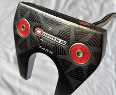 Odyssey O-Works Tank #7 Putter - Microhinge Face, Spare Grip Included