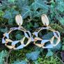 Vintage Enameled Costume Earrings Image 4