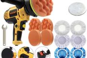 Rotary Car Polisher Buffer Sander Polishing Electric Tool Waxer Machine &amp; 5" Pad