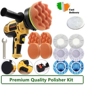 Rotary Car Polisher Buffer Sander Polishing Electric Tool Waxer Machine & 5" Pad