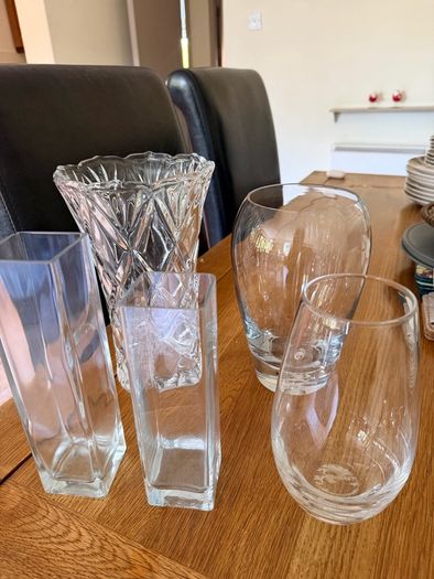 Galway crystal flower vase