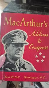 MacArthur's Congress Address to April 19.1951. Washington