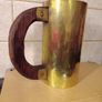 Vintage Brass Tankard/ Wooden Handle Image 2