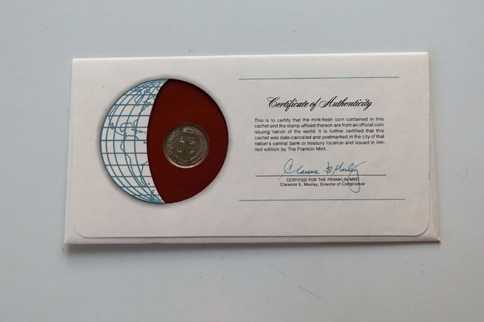 Singapore 1977 Coin Stamp cover BUNC Swordfish