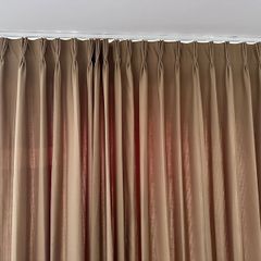 Custom Pinch pleat curtains - light filter lined