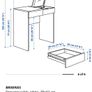 Dressing table with integrated mirror and drawer compartments Image 4