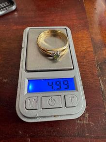 Big size 14 ct yellow gold ring