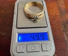 Big size 14 ct yellow gold ring