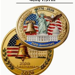 Coin 250th Anniversary of Establishment /  250th Anniversary Freedom / Commemorative Coin. New.