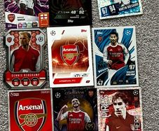 13 arsenal match attax cards