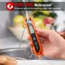 Meat Thermometer with IPX6 Waterproof, Food Thermometer Foldable Food Temperature Probe with LCD Backlight Calibration Lock Fuction, Kitchen Digital Instant Read Probe for Oil Jam Milk Image 3