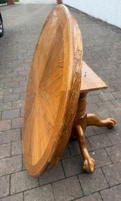 Expanding Wooden Table and 6 Chairs