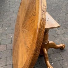 Expanding Wooden Table and 6 Chairs