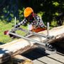 Portable Sawmill 35.6cm-91.4cm Guide Bar Galvanized Steel Chainsaw Planking 0.5cm-30cm Thickness, Wood Lumber Cross Cutting Saw Mill for Builders and Woodworkers, Silver Image 8