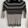 Stripe cold shoulder top Image 3