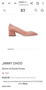 jimmy choo dianne 45 suede pumps pink 39.5