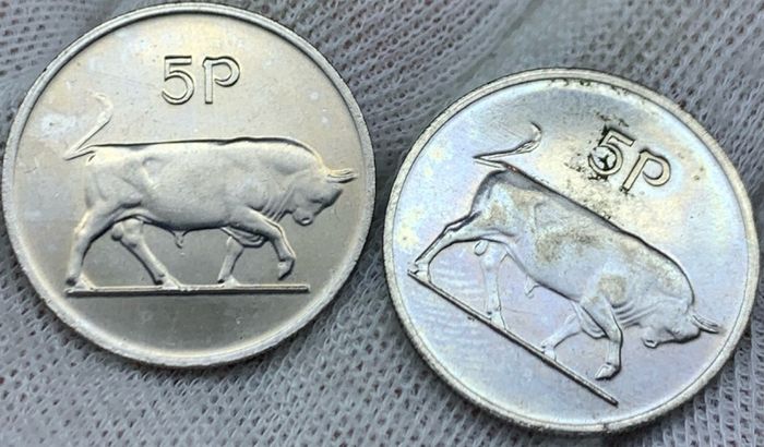 Ireland 1986 1980 5p BU Uncirculated Coins