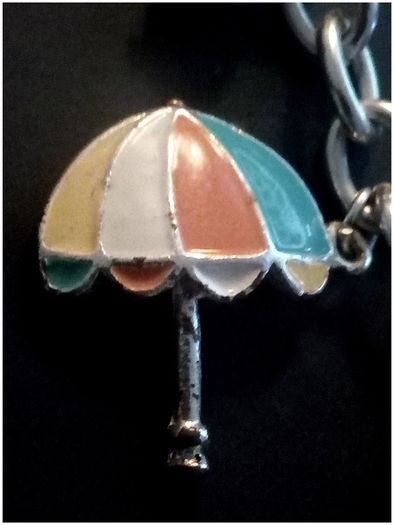 Ladies "glamour Holiday Time Accessories Theme"  Shiny Enamel Charm Bracelet.