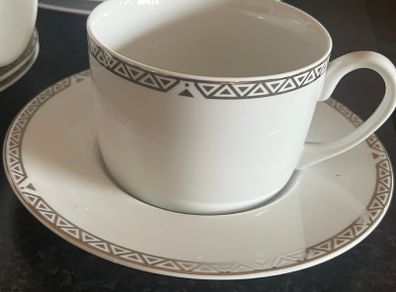 Royal Doulton Platinum Cups & Saucers