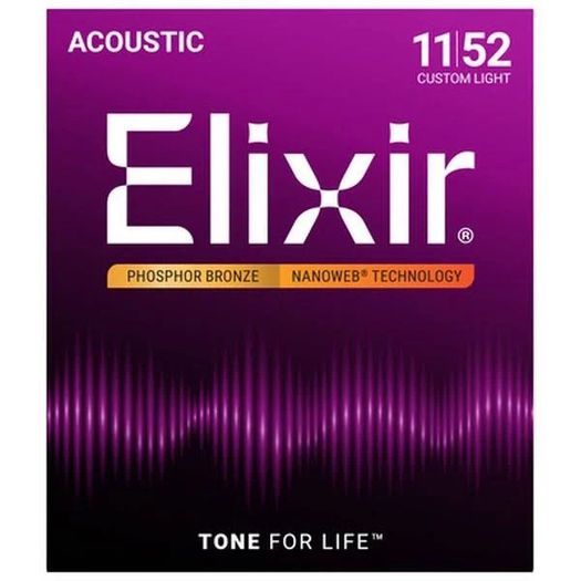 Elixir Nanoweb Phosphor Bronze Acoustic Guitar Strings