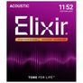 Elixir Nanoweb Phosphor Bronze Acoustic Guitar Strings Image 2