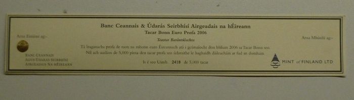 UNC coin SET Irish EURO set 2006