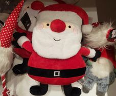 Next Home Santa Cushion Light & Music c.47cm