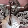 Vintage Silver art deco filigree brooch Image 5