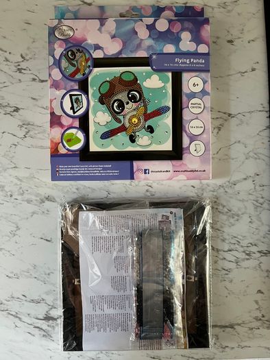 Crystal Art Flying Panda