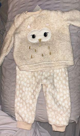 Brand new Cute baby fluffy pjs 6-9