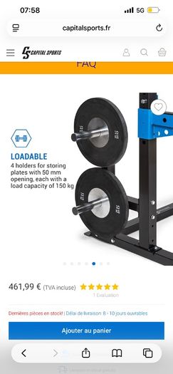 Squat half rack with landmine attachment