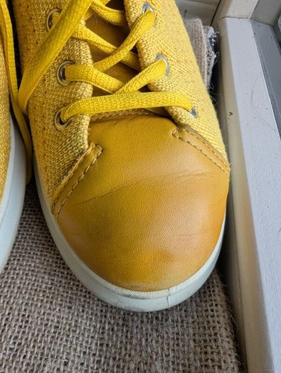 Yellow ECCO boots women size UK 4