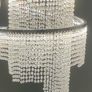 Double Ring Crystal Spiral Drop Chandelier Image 3