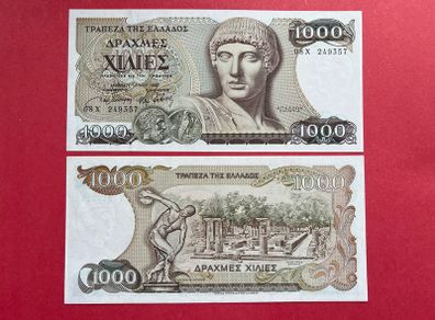 Greece. 1000. Drachmai. 1987. Pick  202a.  ( Uncirculated )