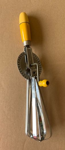 Vintage French Whisk Egg Beater with Original Box