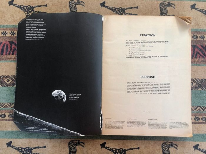 Vintage 1971 The Last Whole Earth Catalog