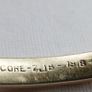 9ct Gold Bronze Core Diamond Flat Cut Style Vintage Bangle Hallmarked 14,56g Image 8