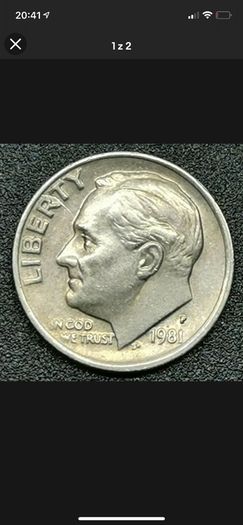 Roosevelt Dime 1981-p United States