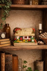 Handcrafted tiny wooden cottage!