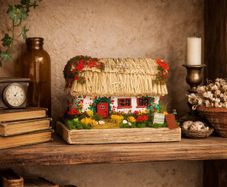 Handcrafted tiny wooden cottage!