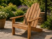 Adirondack Garden Chair Solid Wood Outdoor Lounge