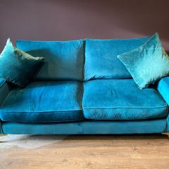 3 seater velvet sofa