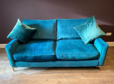3 seater velvet sofa